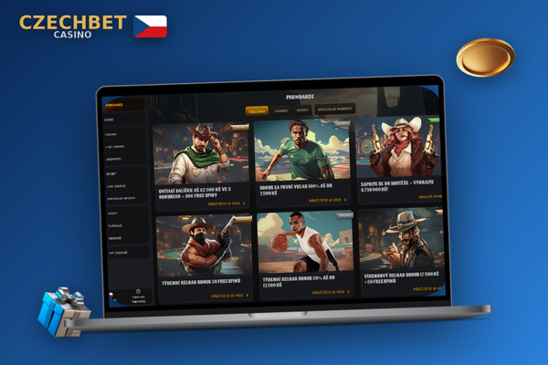Zadejte bonus kód CZBET100 při prvním vkladu a aktivujte uvítací bonus Czechbet Casino