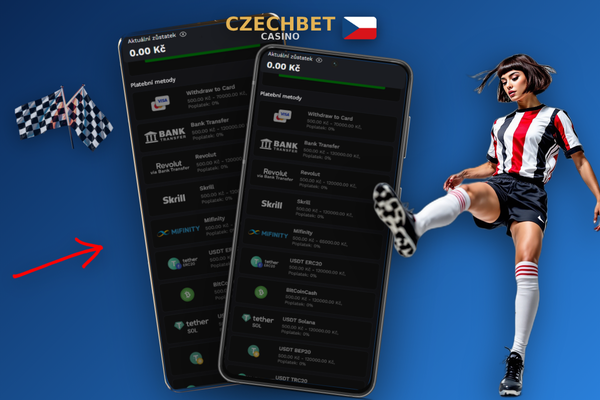 Funkce cash out pro uzavření živé sázky a zajištění výhry v Czechbet Casino