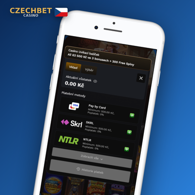 E-peněženky Skrill, Neteller a MiFinity jako metody vkladu v Czechbet Casino