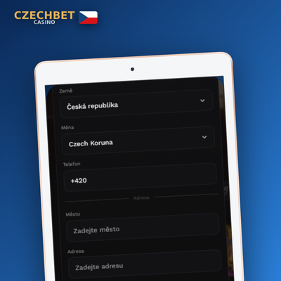 Vytvoření účtu Czechbet Casino jedním kliknutím přes Google profil