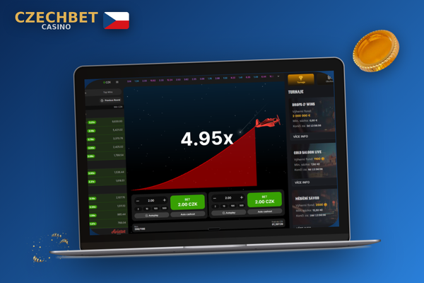 Czechbet Casino pro PC na Windows i macOS – dva notebooky se shodným rozhraním aplikace